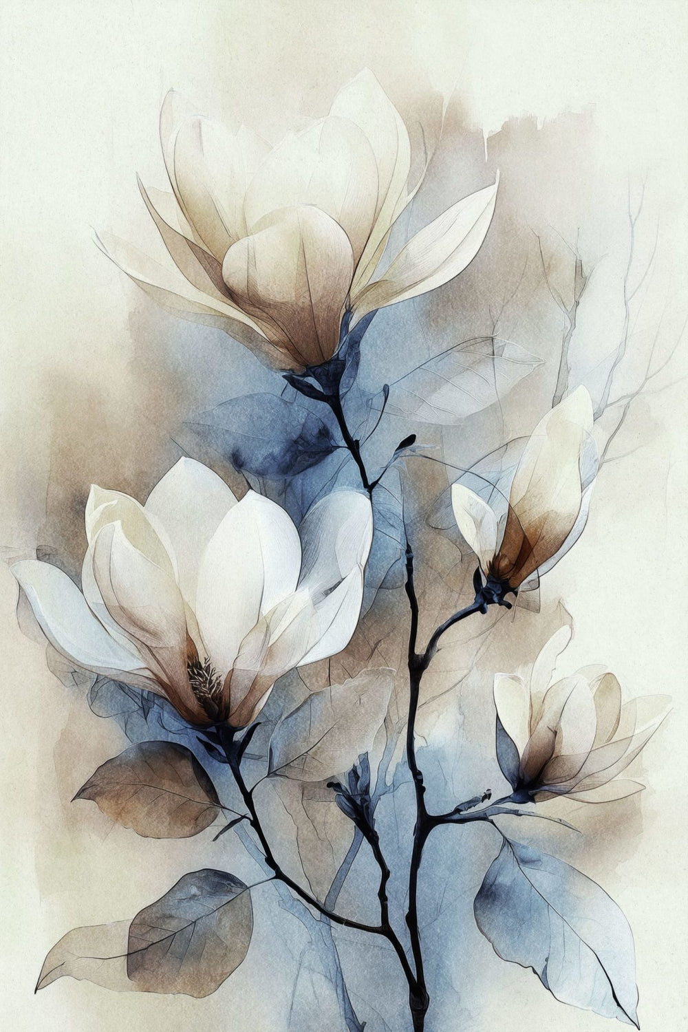 Dreamy Magnolia In Bloom
