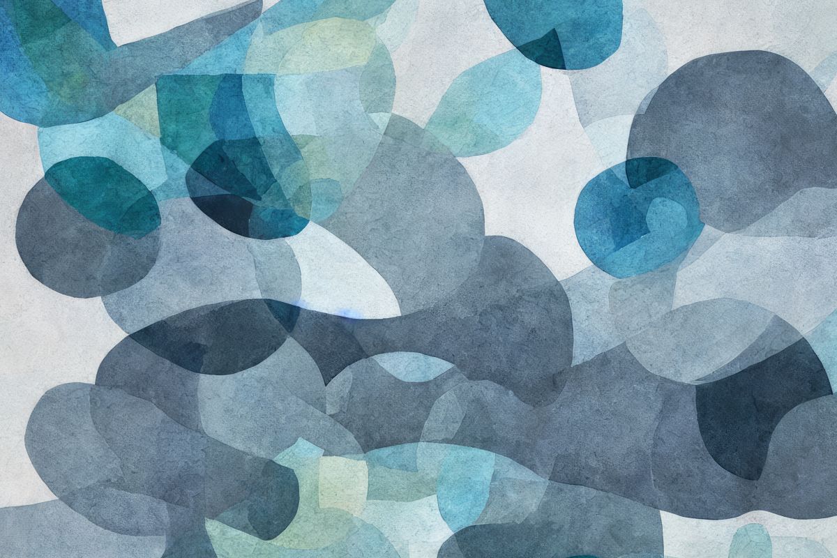 Abstract Blue And Gray Drops