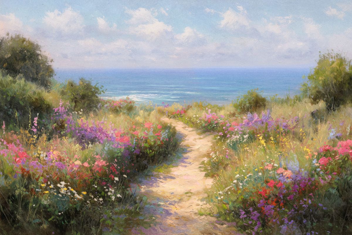 Wildflower Path to the Ocean