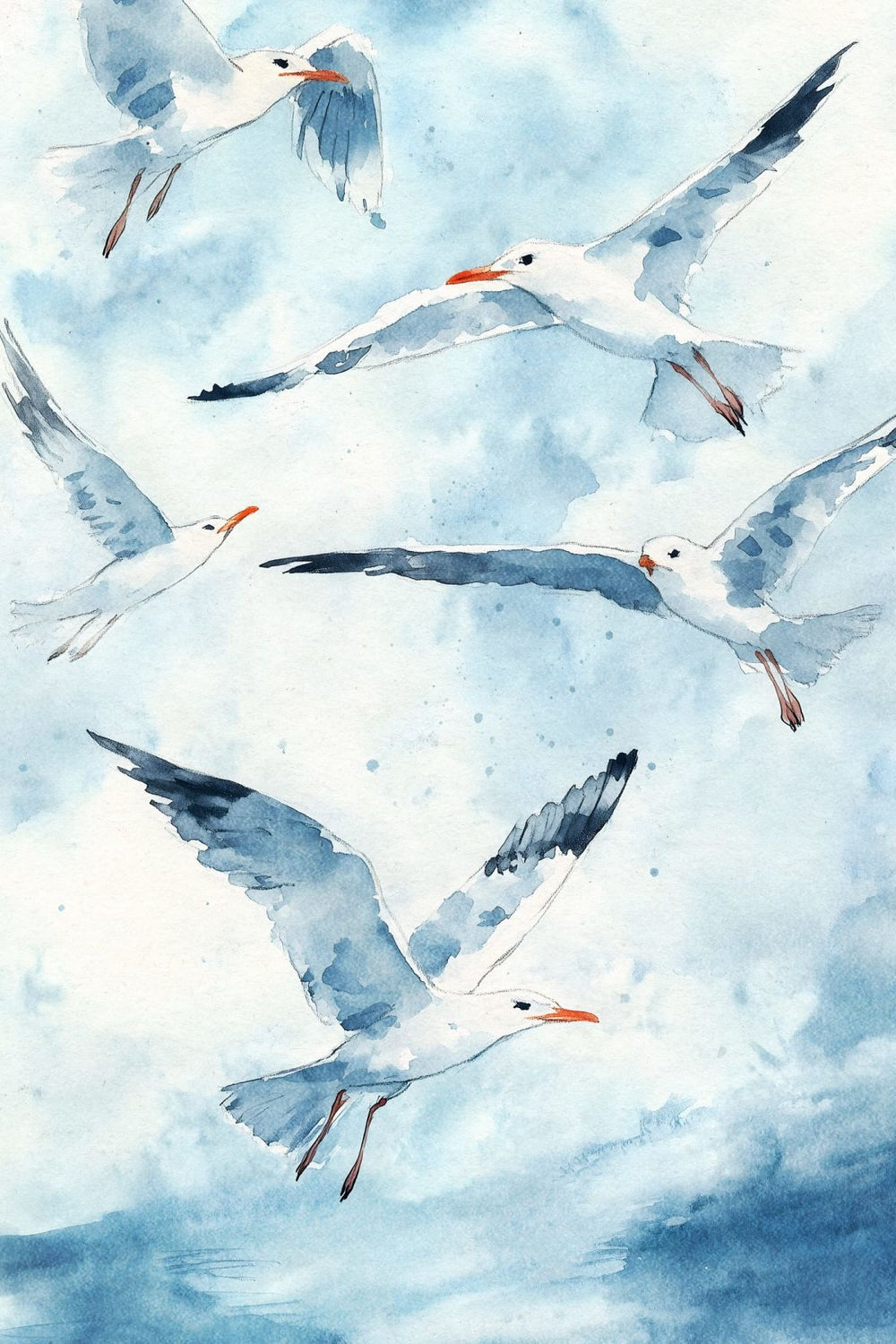 Birds Beyond The Drift Wall Art