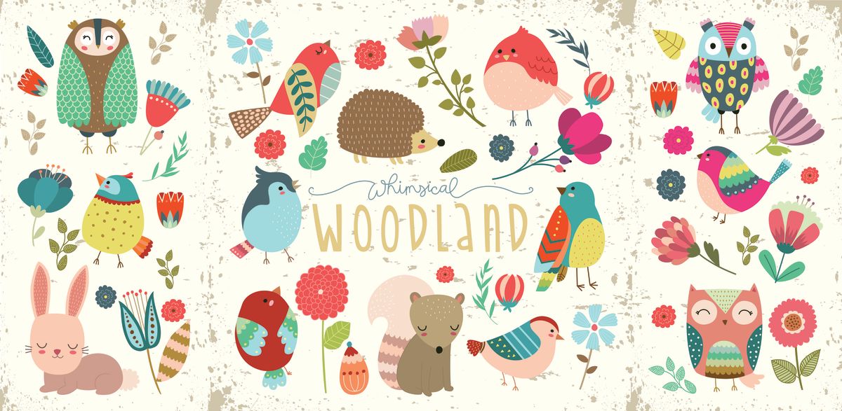 Whimsical Woodland Animals Chart