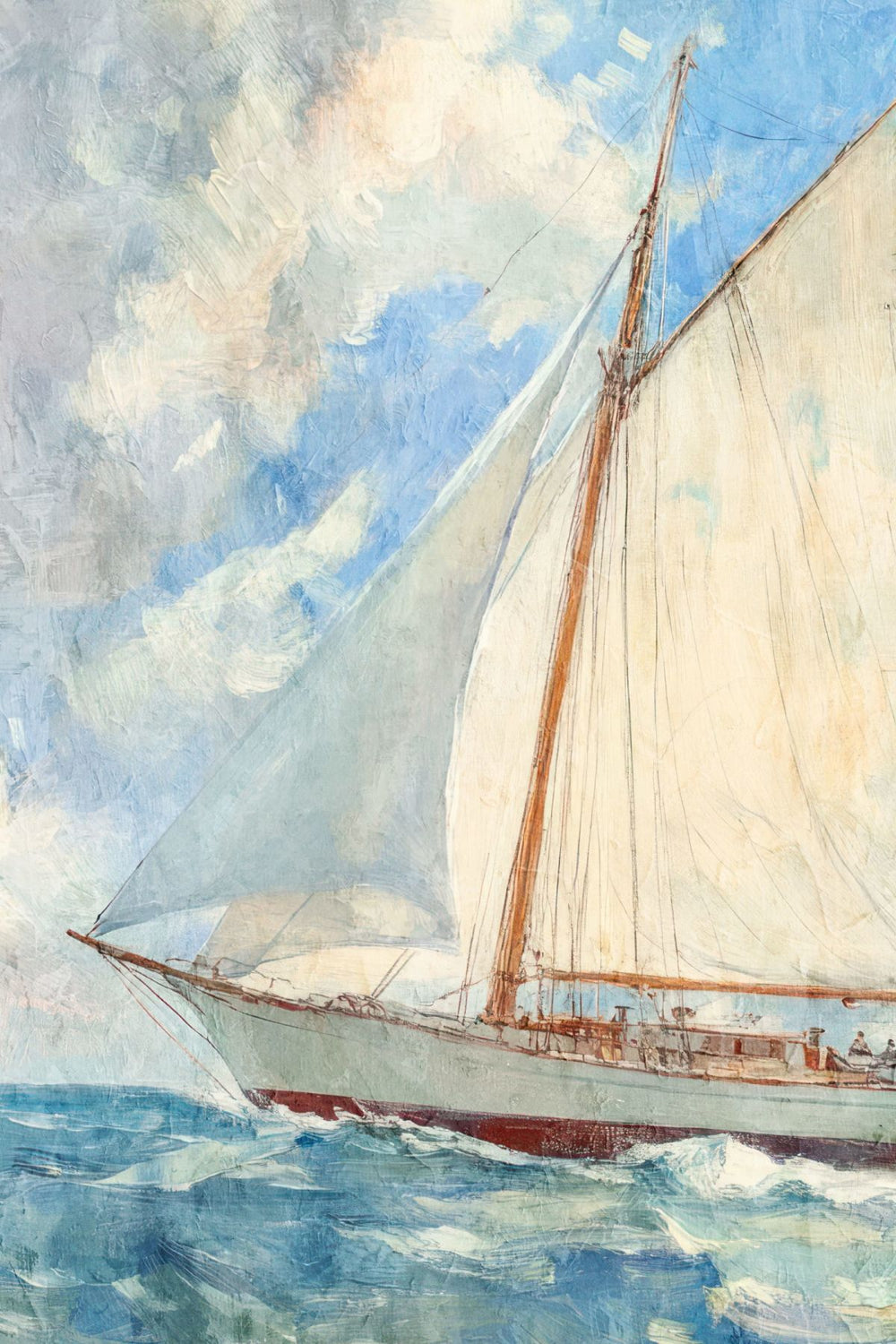 Sailboat Moving Into Distance