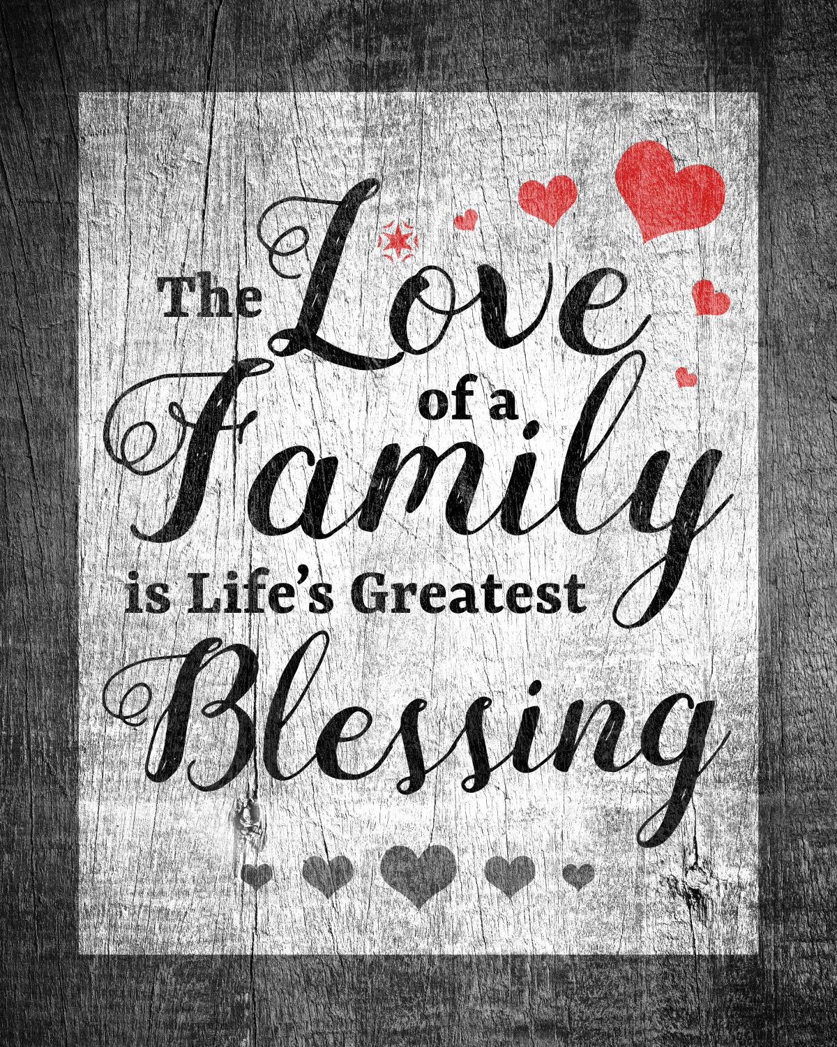 Family Blessing Typography