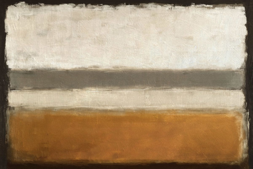 Ochre Horizon Abstract