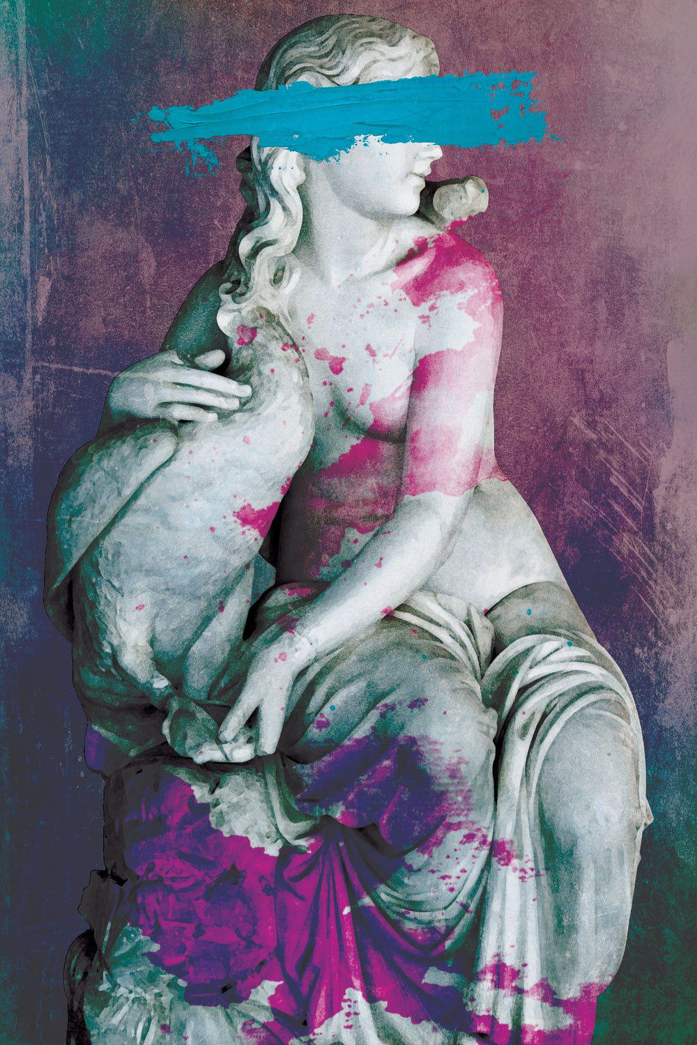 Aphrodite Statue Paint Brush Strokes