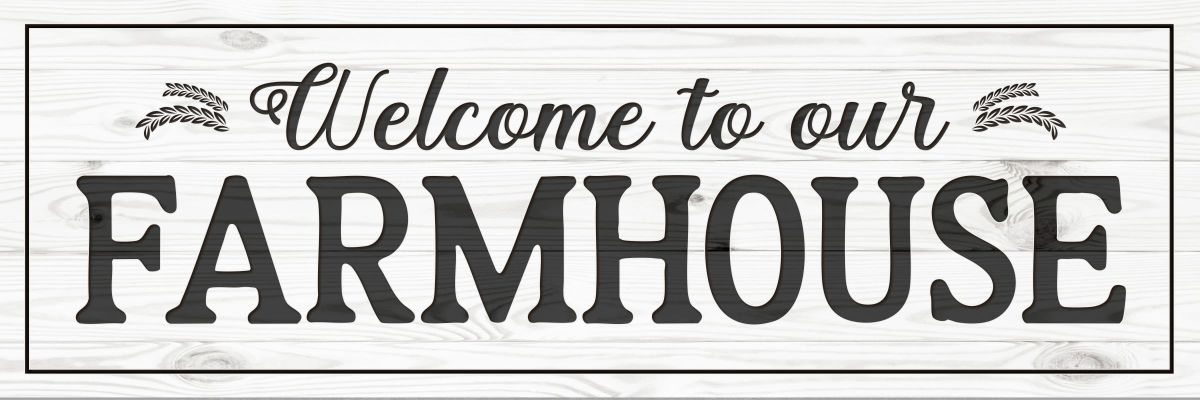 Welcome To Our Farm House Light Sign
