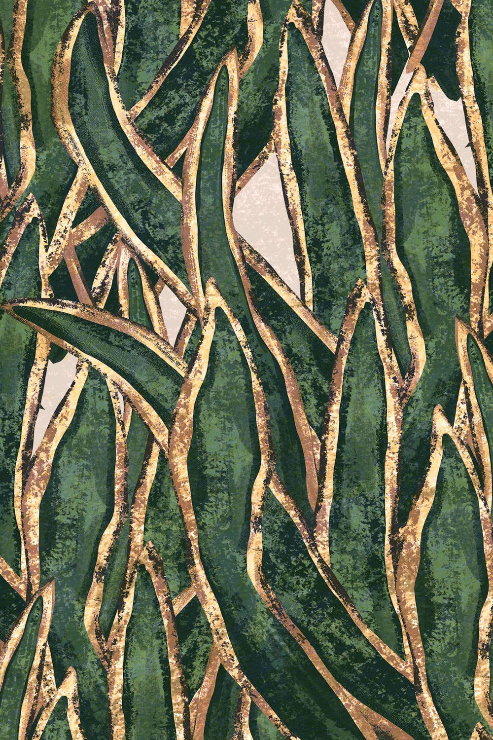 Leaves With Gold