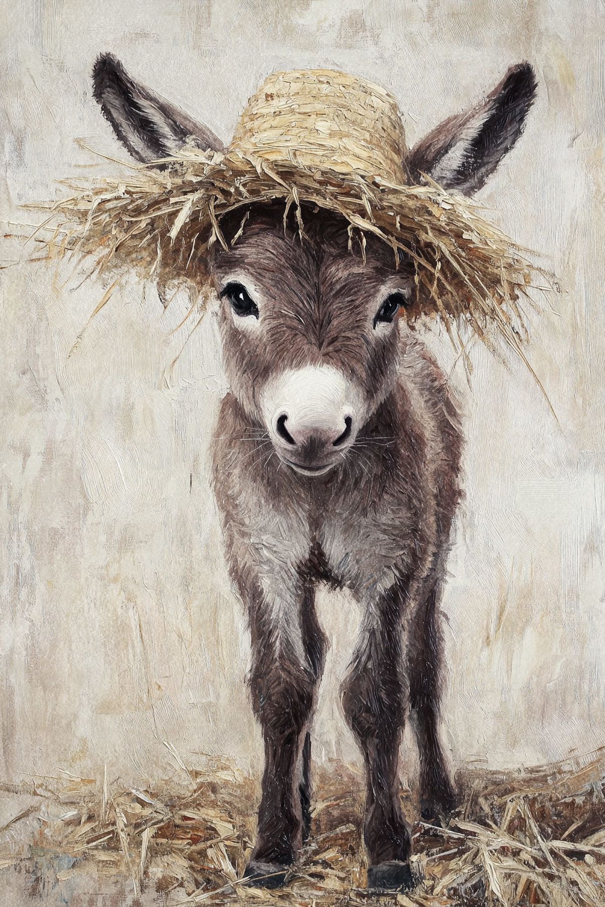 Little Donkey On Farm Duty