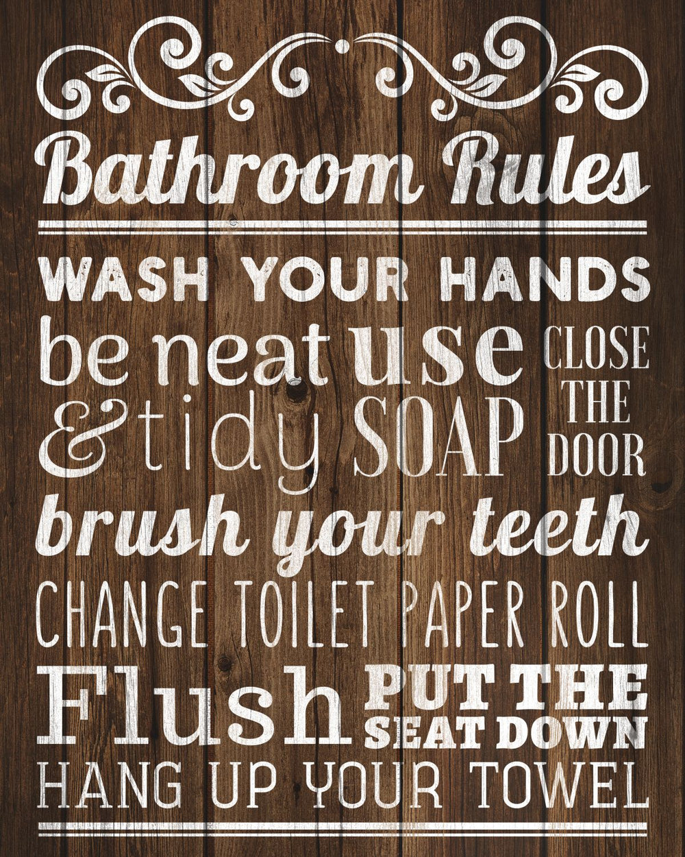 Classic Bathroom Rules