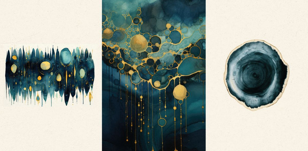 Ethereal Planets Triptych