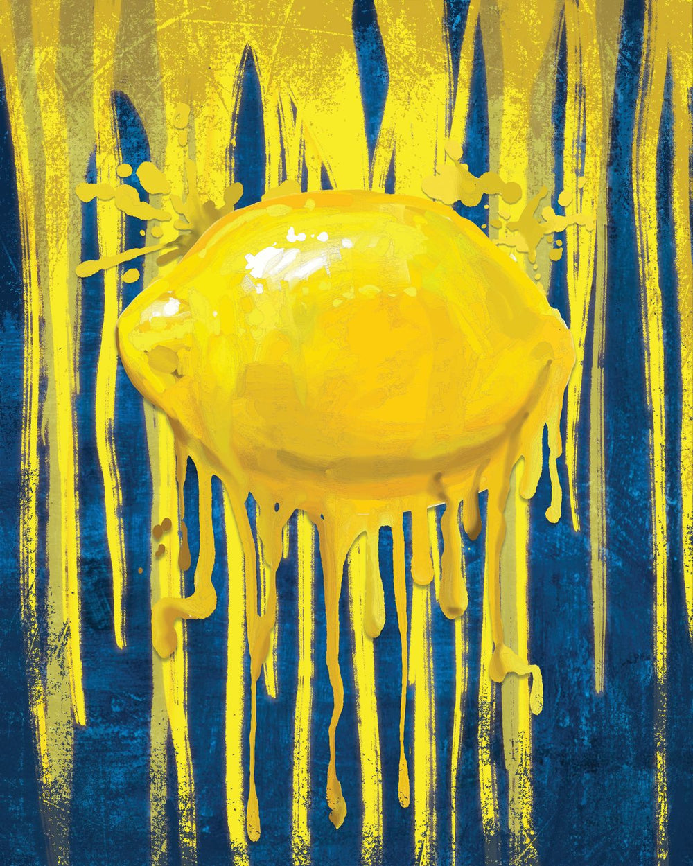 Lemon Paint Drip