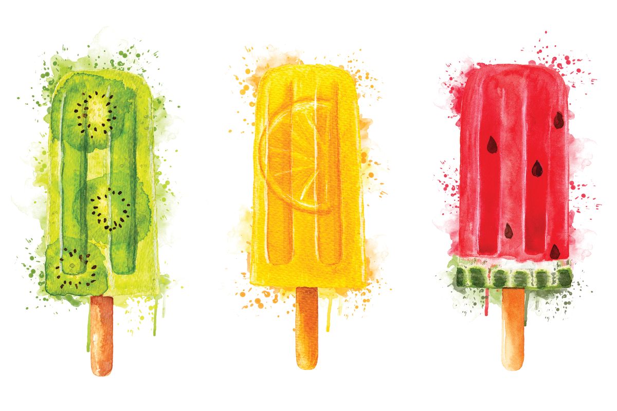 Fruity Popsicles Splatter