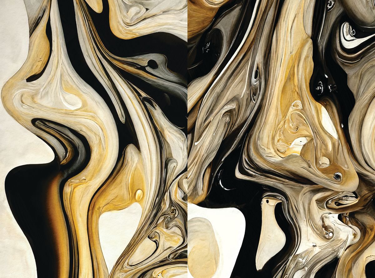 Molten Gold Diptych