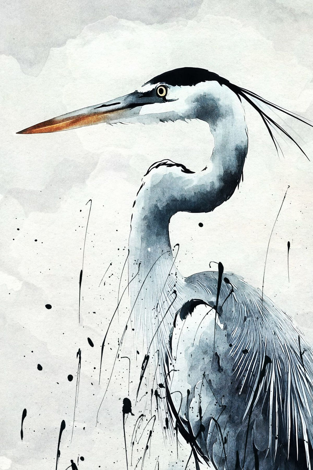 Proud Heron Wall Art