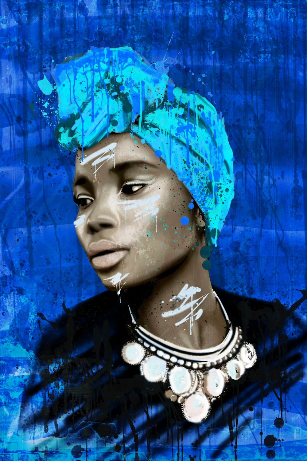 Blue African Woman