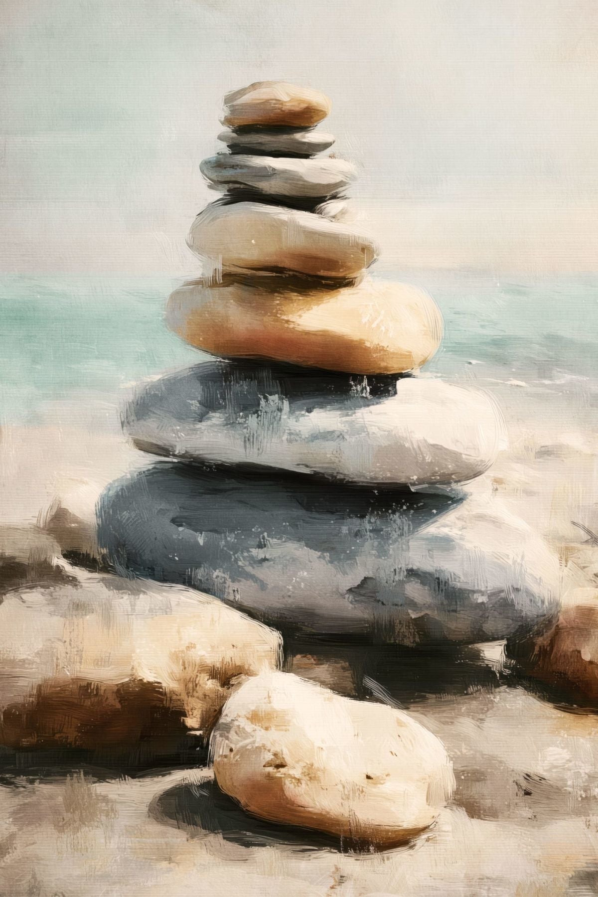 Stone Tower By The Beach
