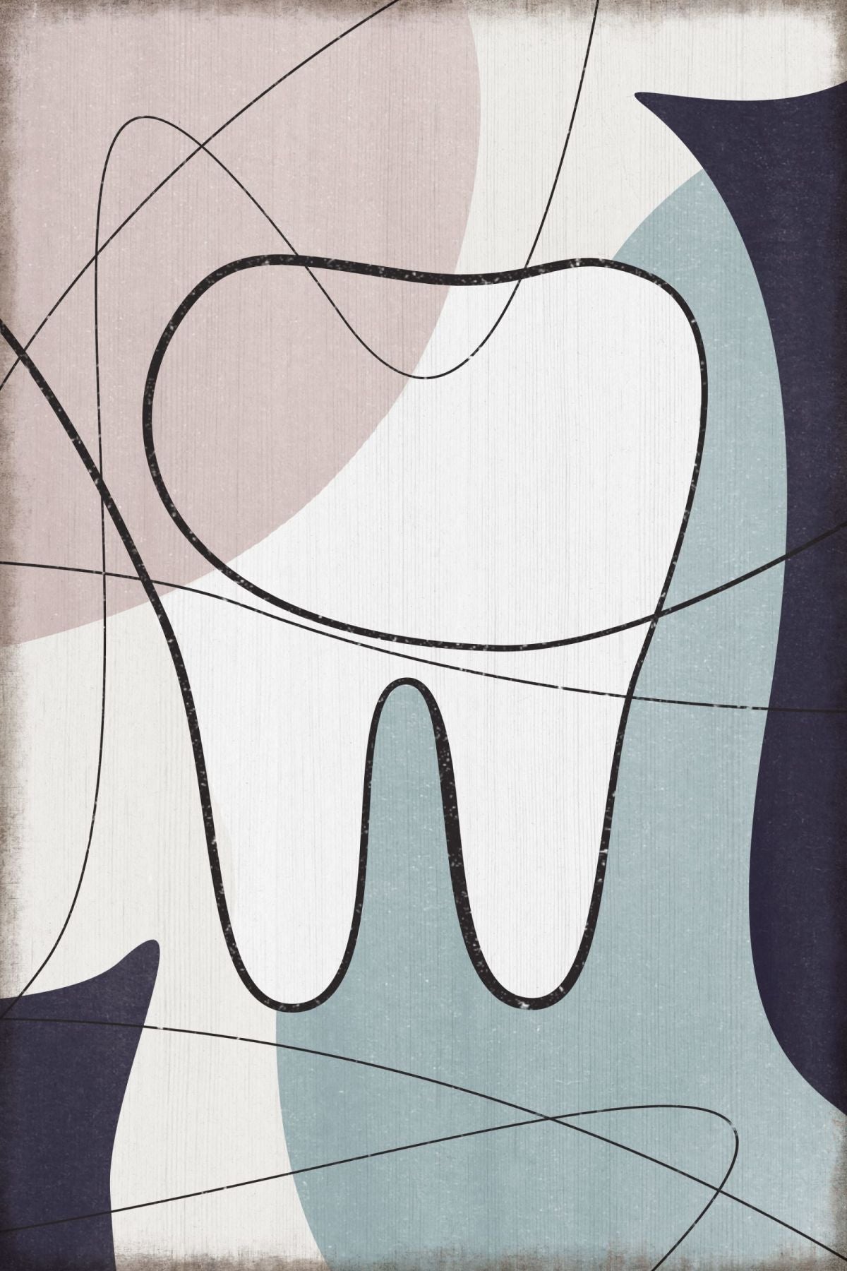 Line Tooth Over Abstract I