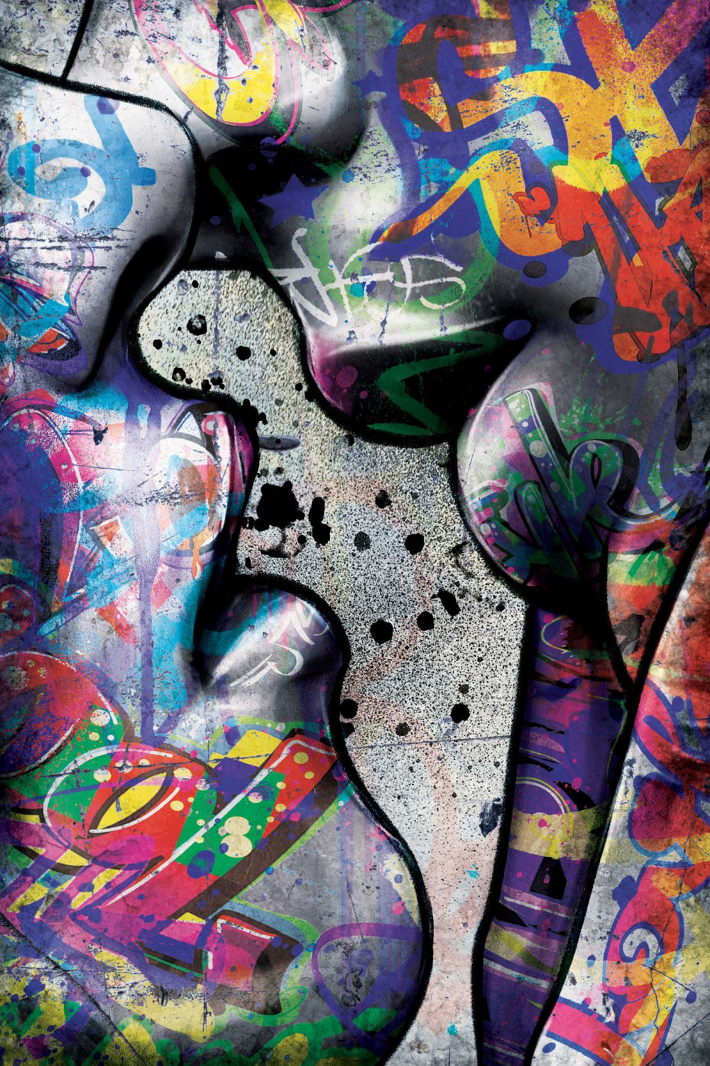 Lover's Kiss Graffiti