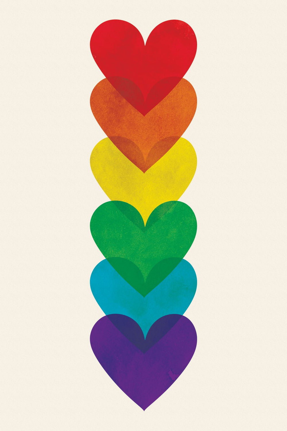 Rainbow Hearts Stack