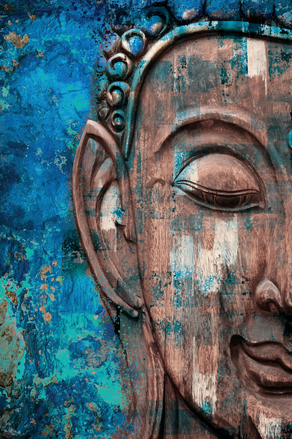 Textured Buddha Close Up