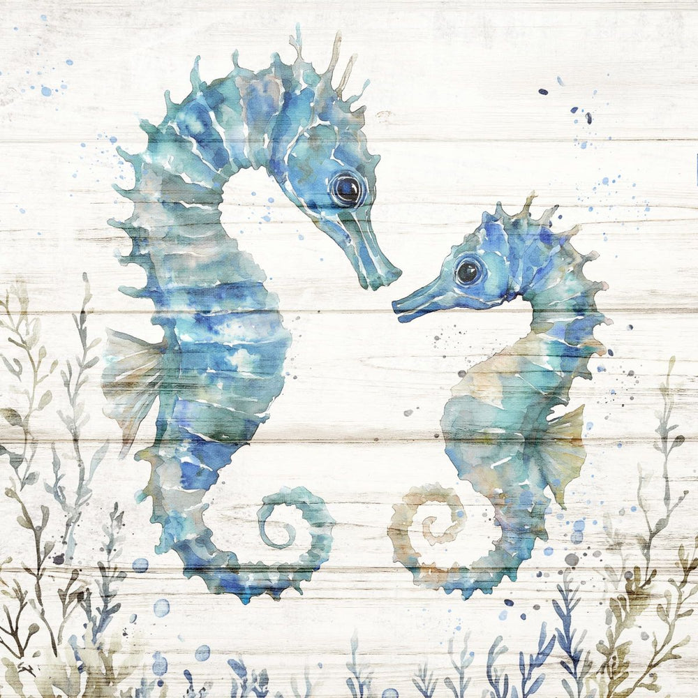 Seahorse With Baby Underwater Wall Art