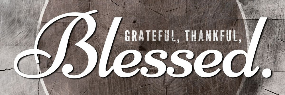 Blessed Grateful Typography