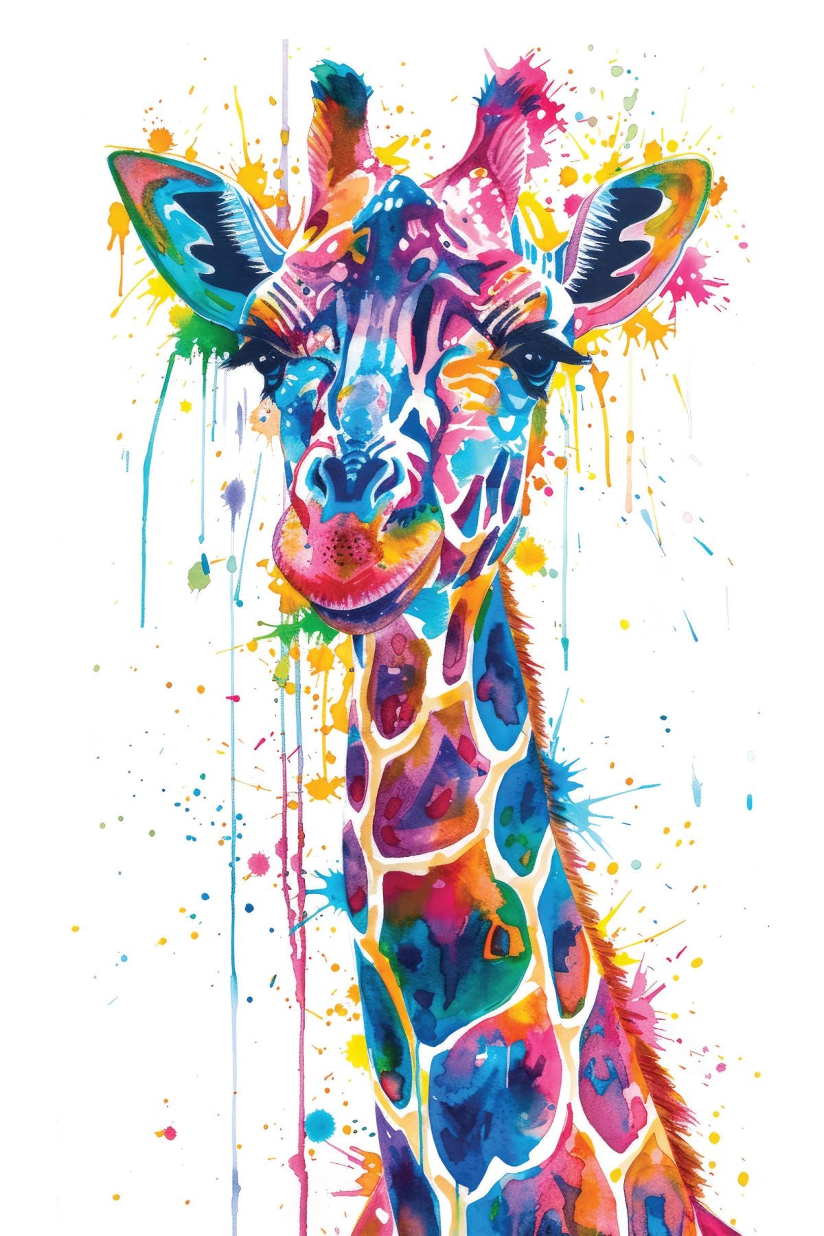 Giraffe Color Splash