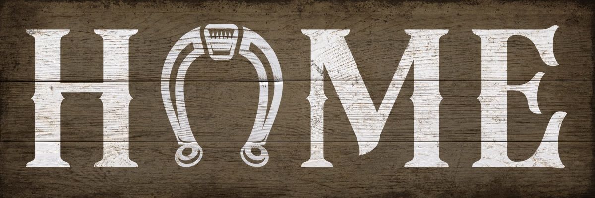 Home Ranch Sign Wood Style