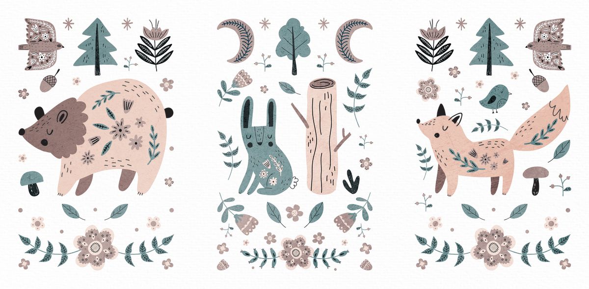 Neutral Woodland Animals