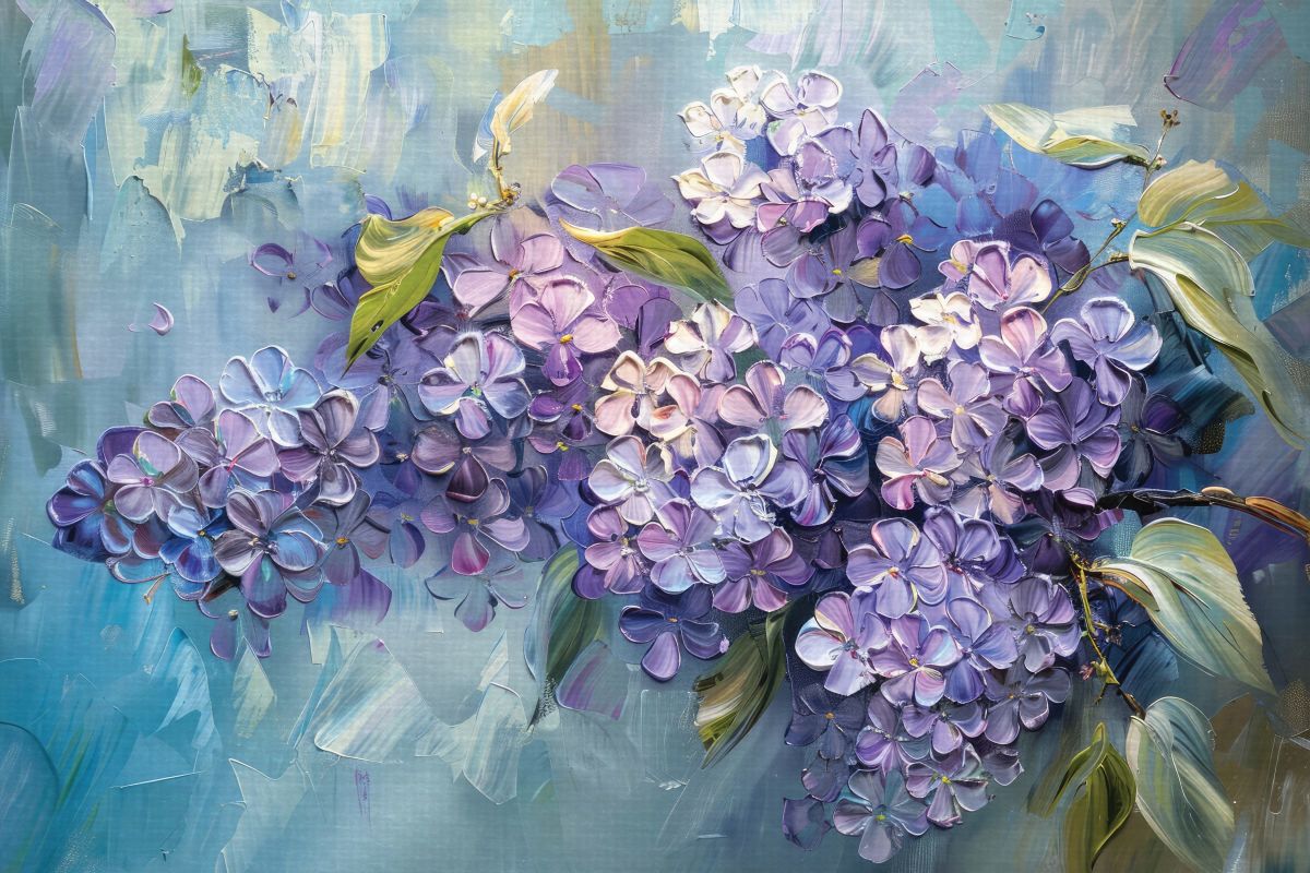 Soft Lilac Flowers II