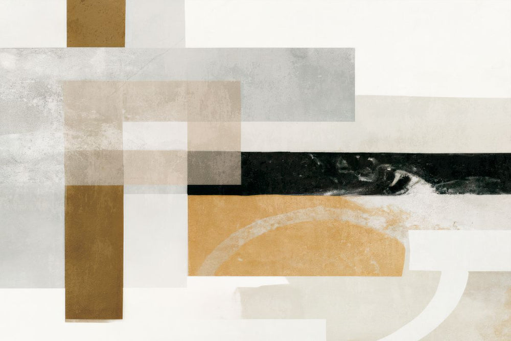 Abstract Gold And Gray Rectangles