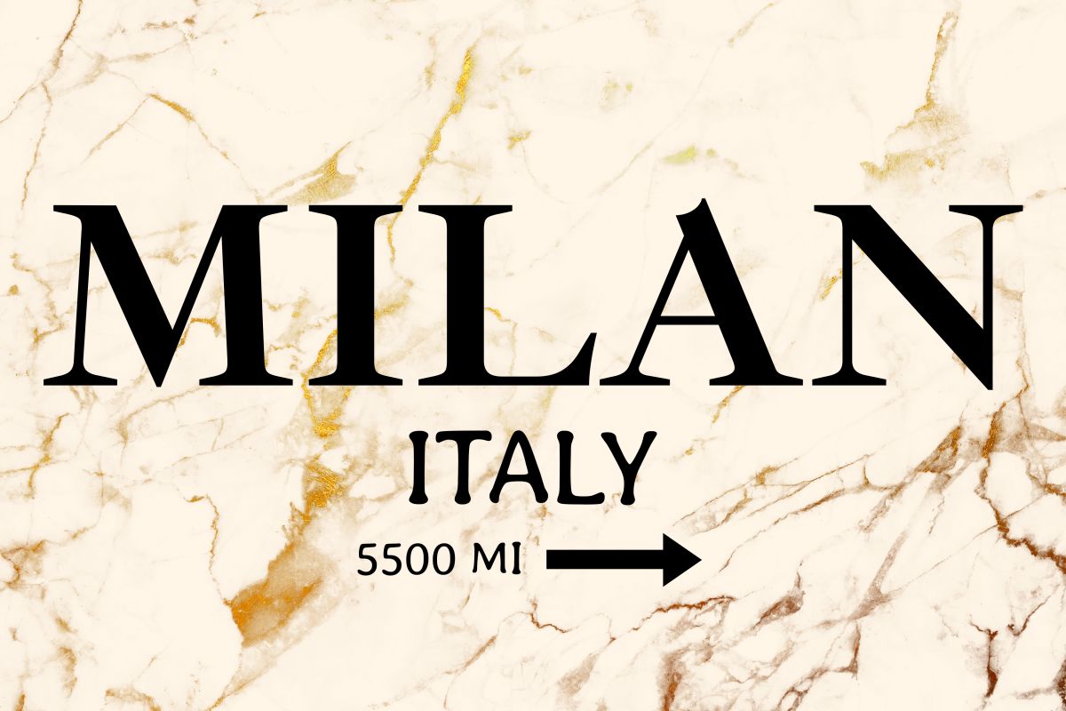 Milan Marble Sign