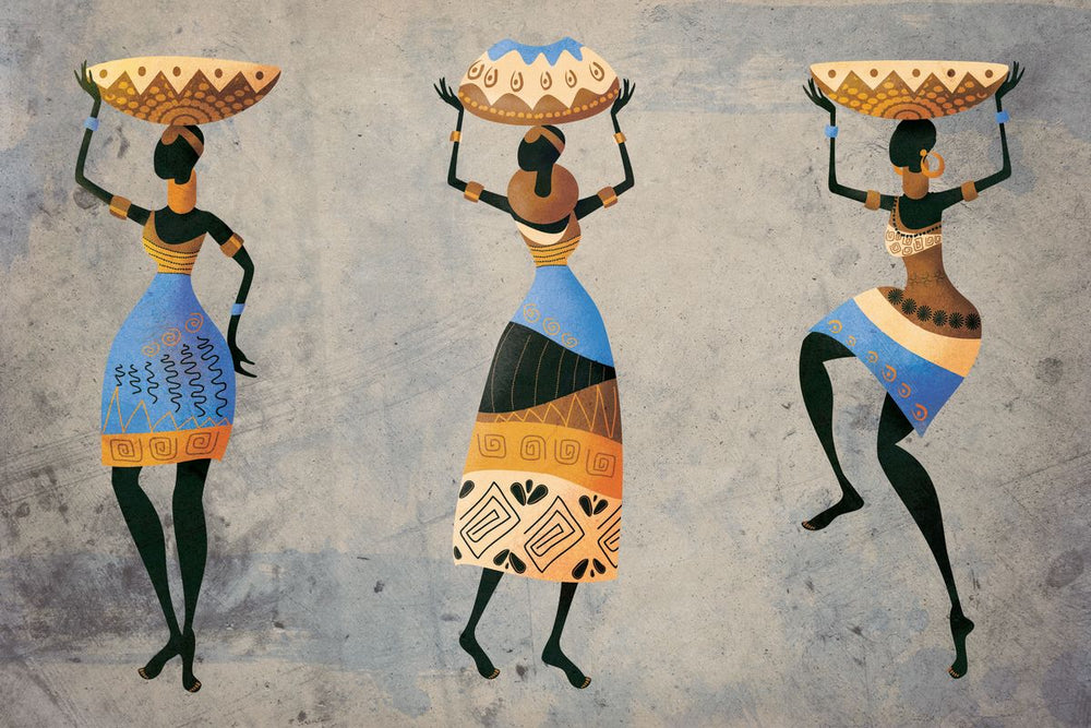 African Women With Baskets