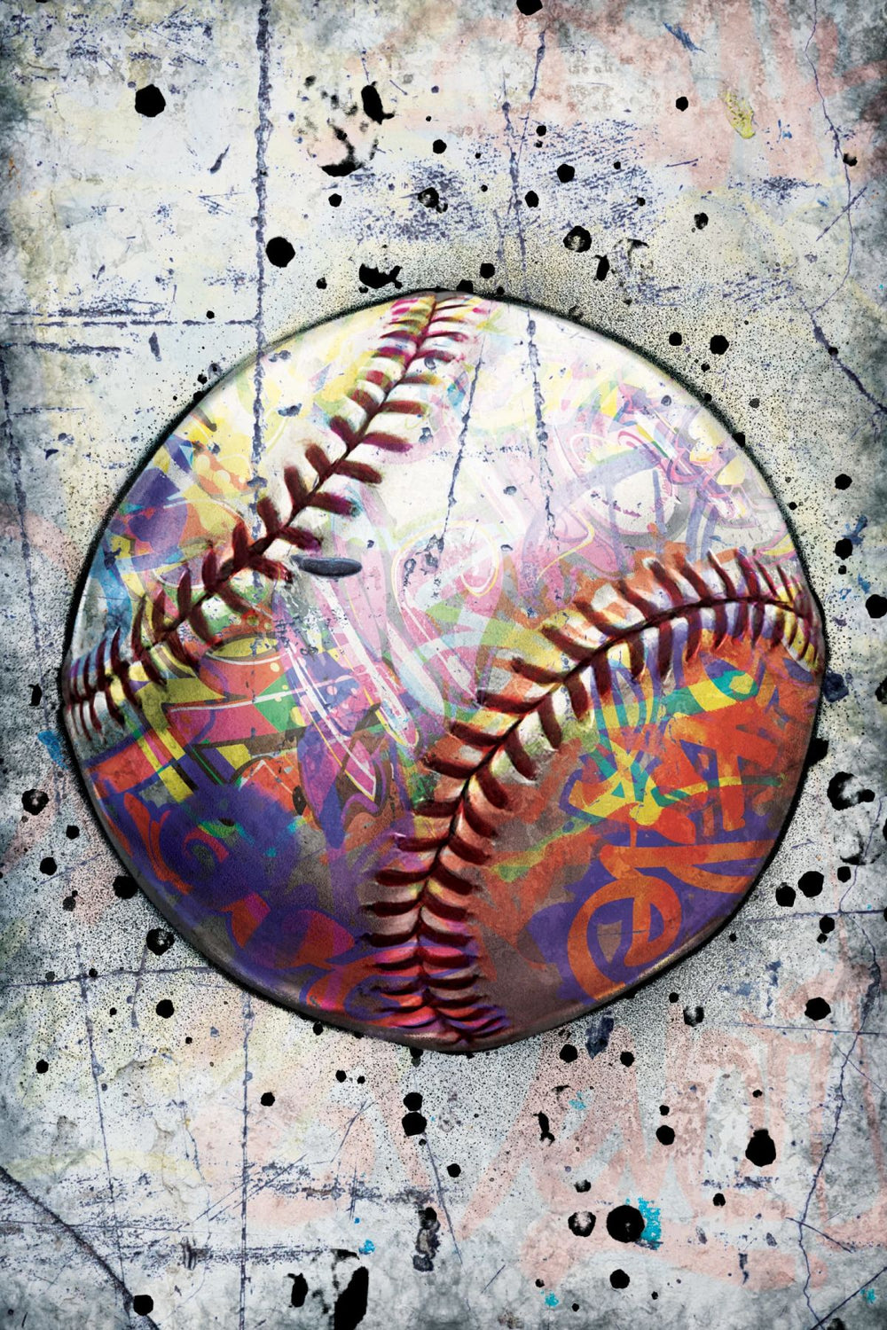 Baseball Ball Graffiti