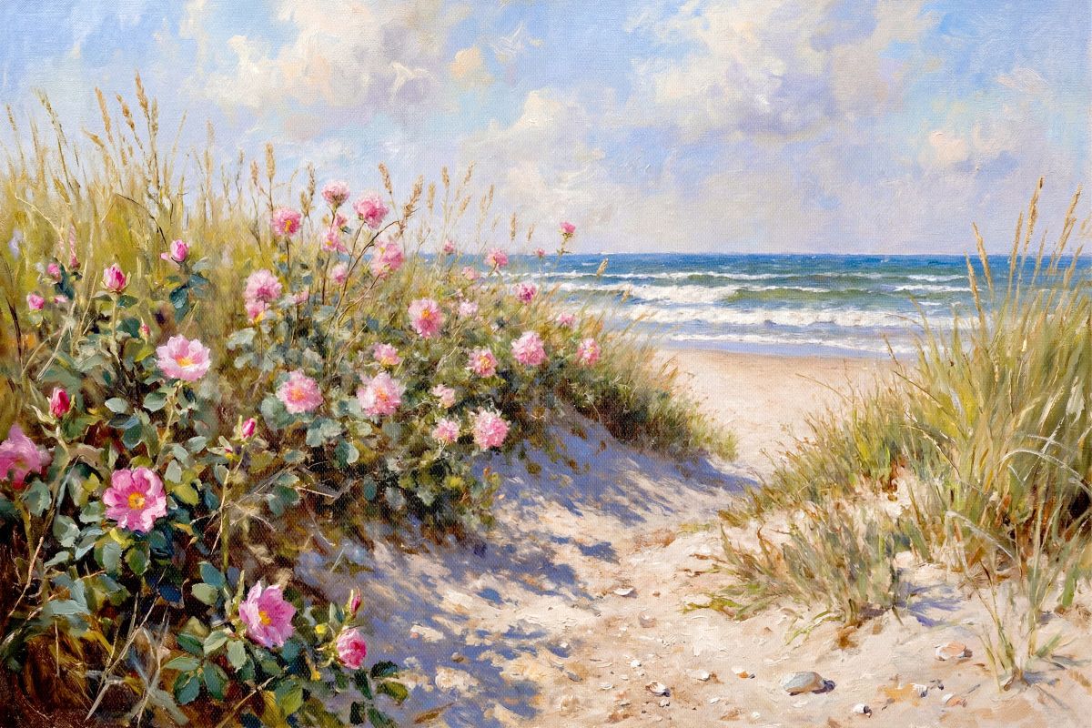 Flowers At The Shore