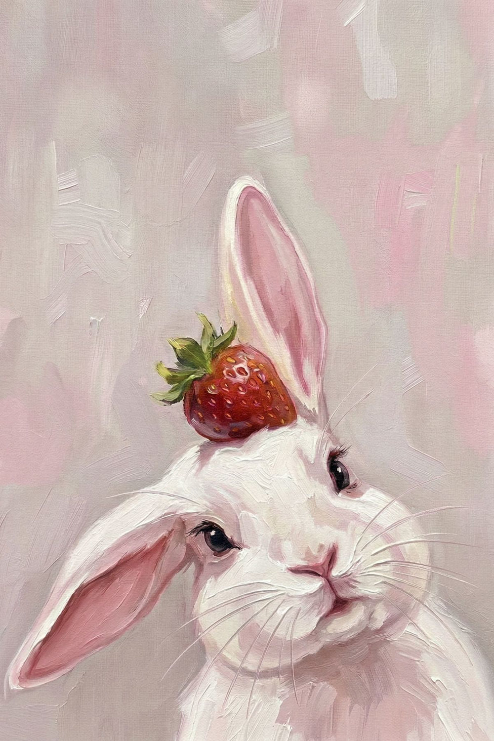 Strawberry Bunny Portrait