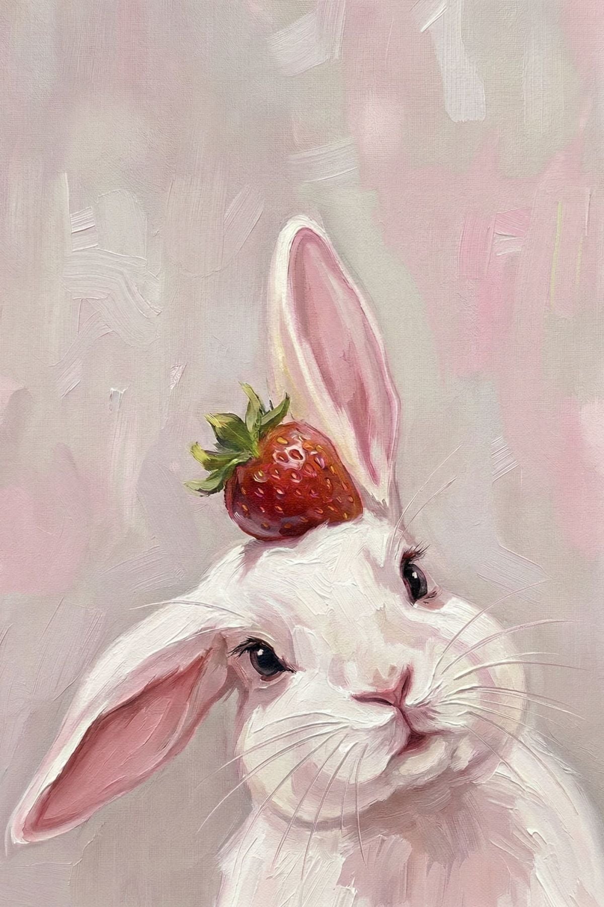 Strawberry Bunny Portrait