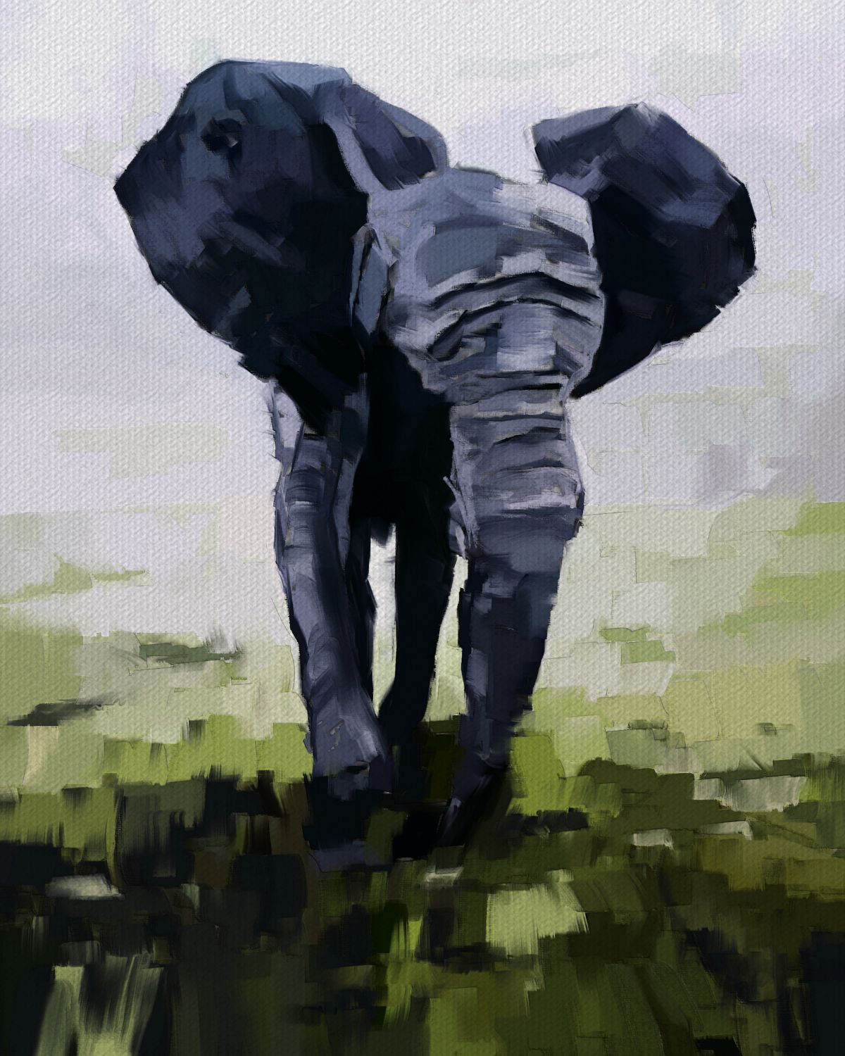 Abstract Safari Elephant