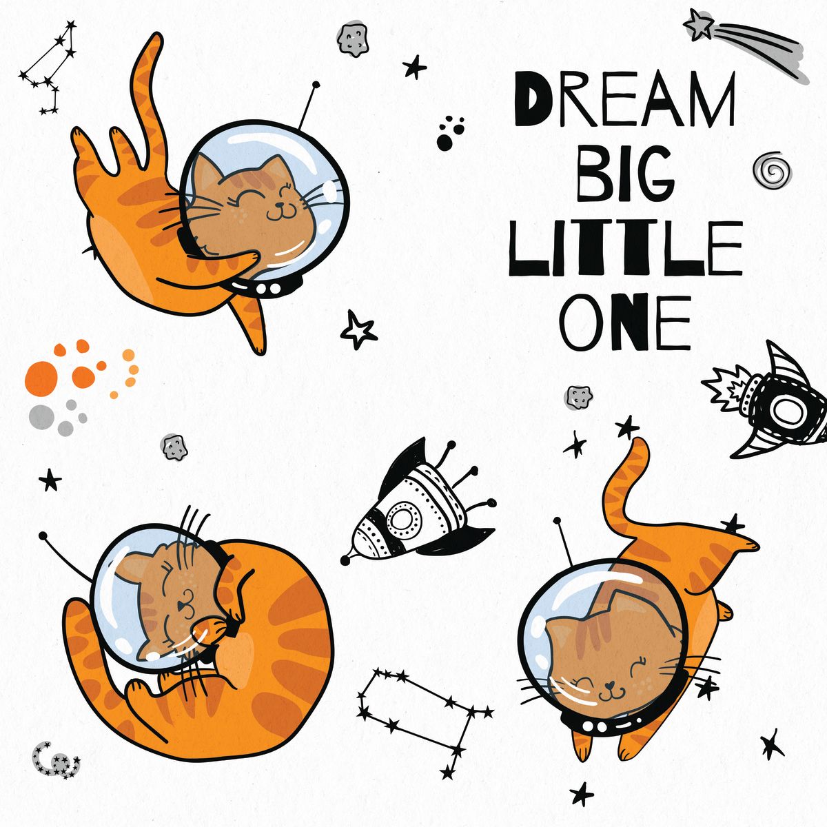 Dream Big Space Kittens