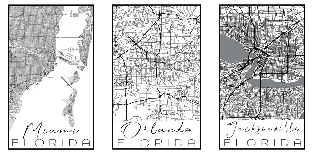Florida US City Maps
