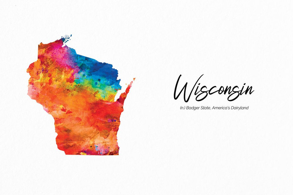 Badger State Wisconsin Map