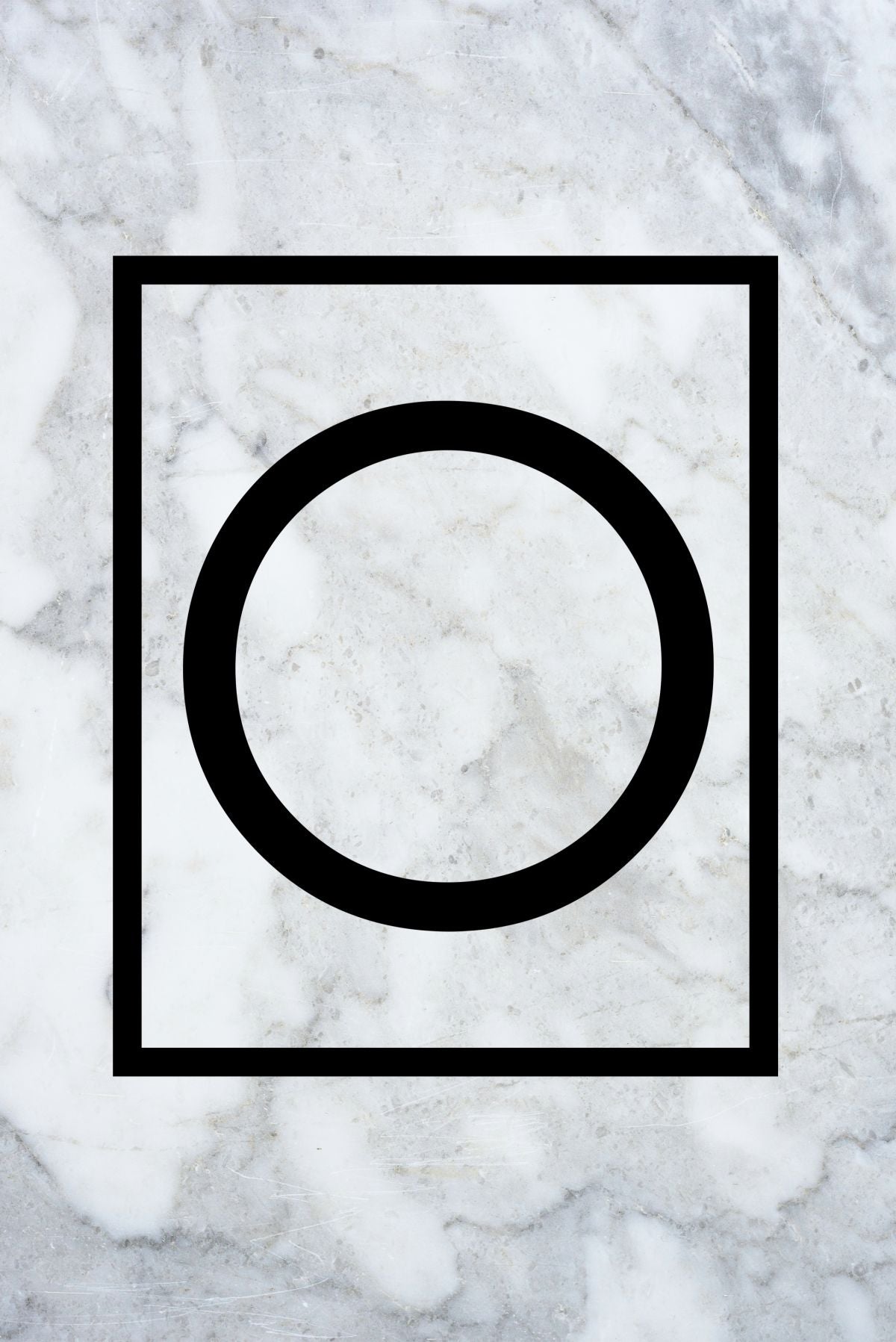Marble Letter O