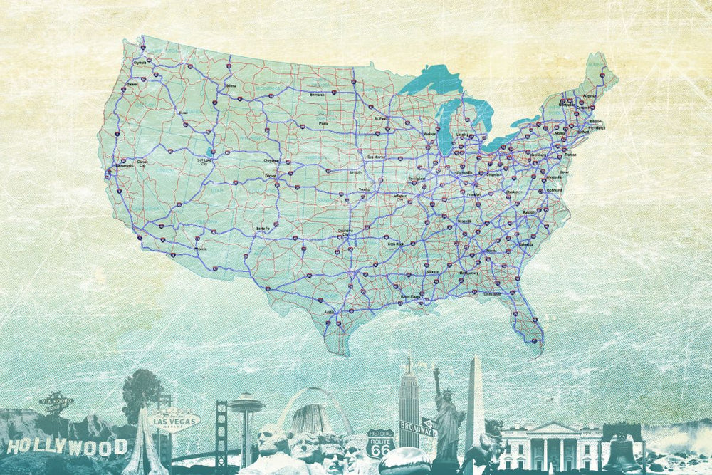 Highways USA Map