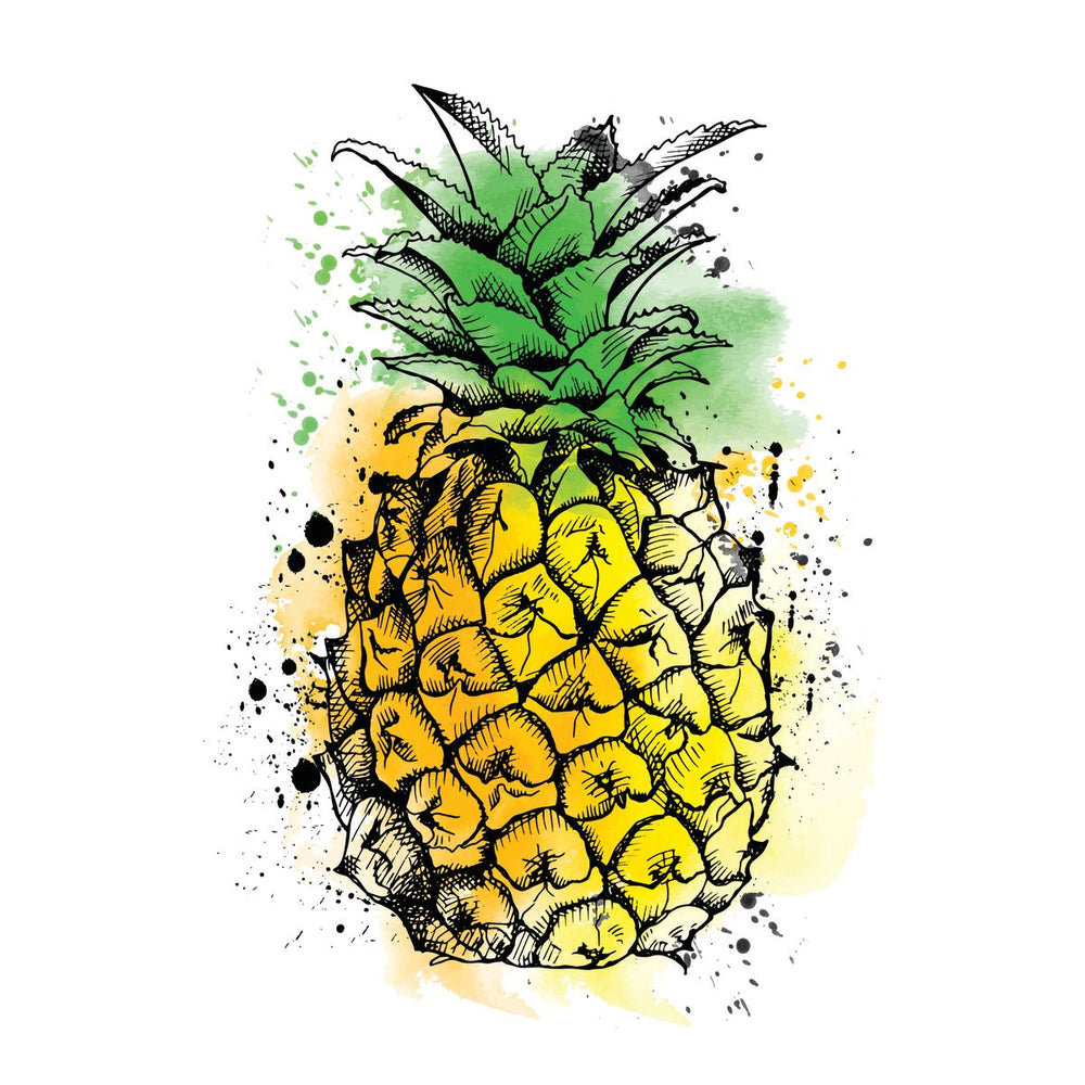 Sunny Pineapple Splatter