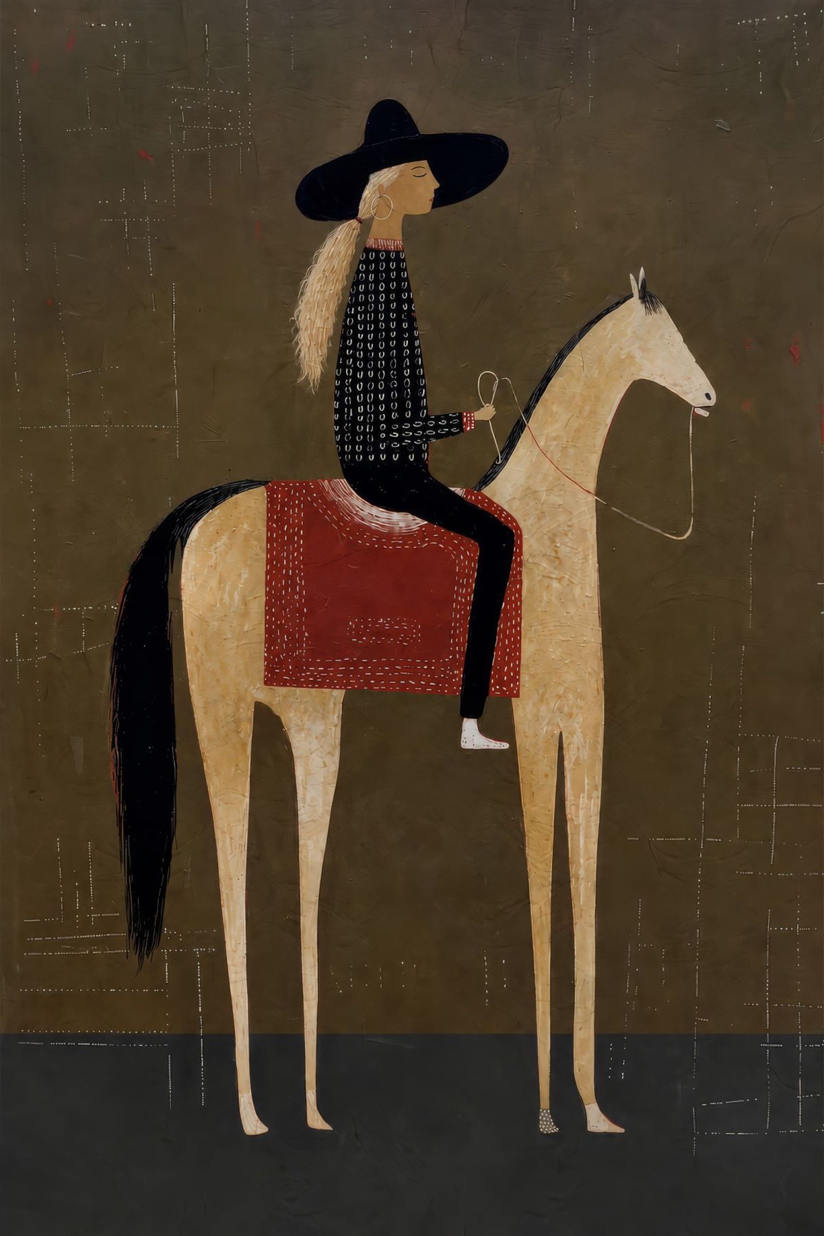 The Rider in the Black Hat