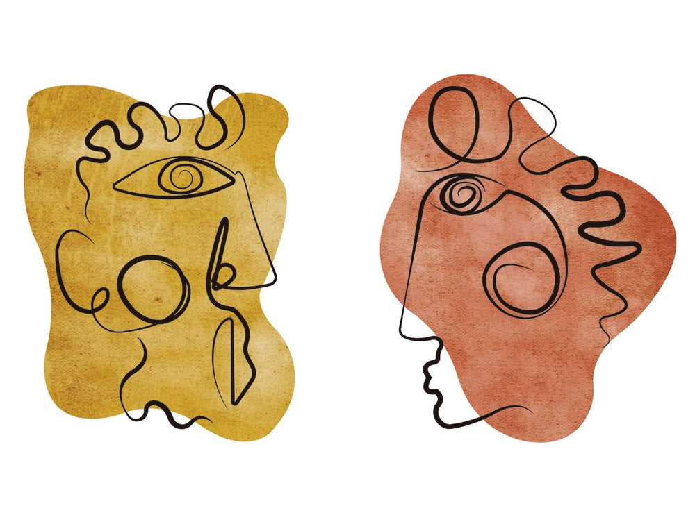 Couple Abstract Face