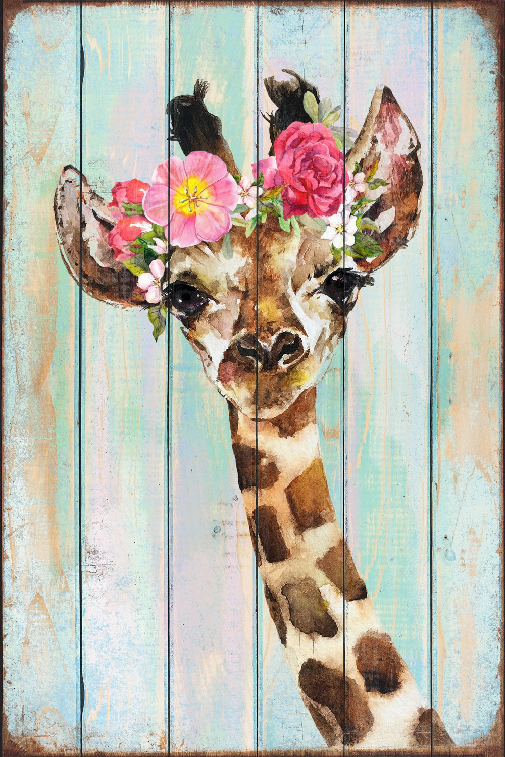 Grunge Giraffe Floral Crown