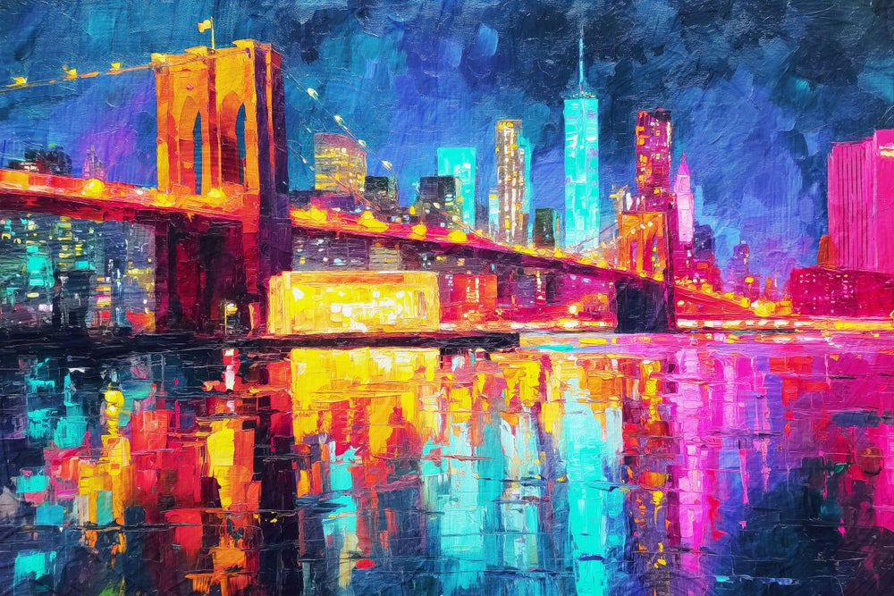 Colorful New York At Night