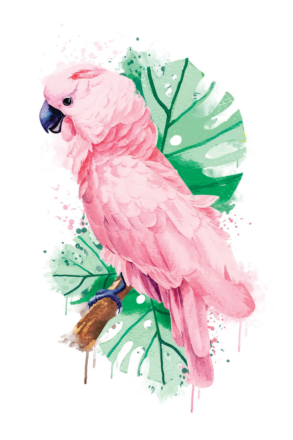 Pink Cockatoo Splatter