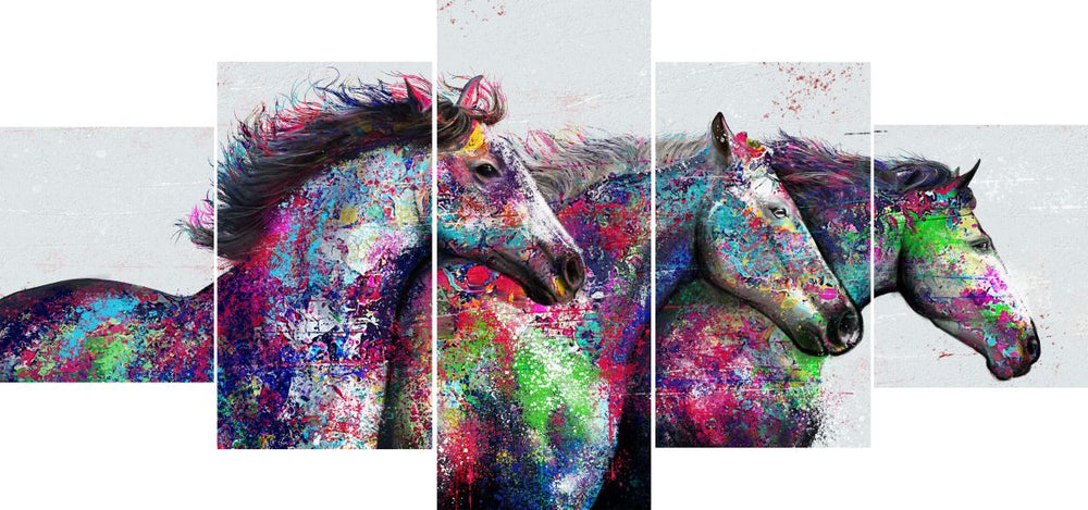 Colorful Horses